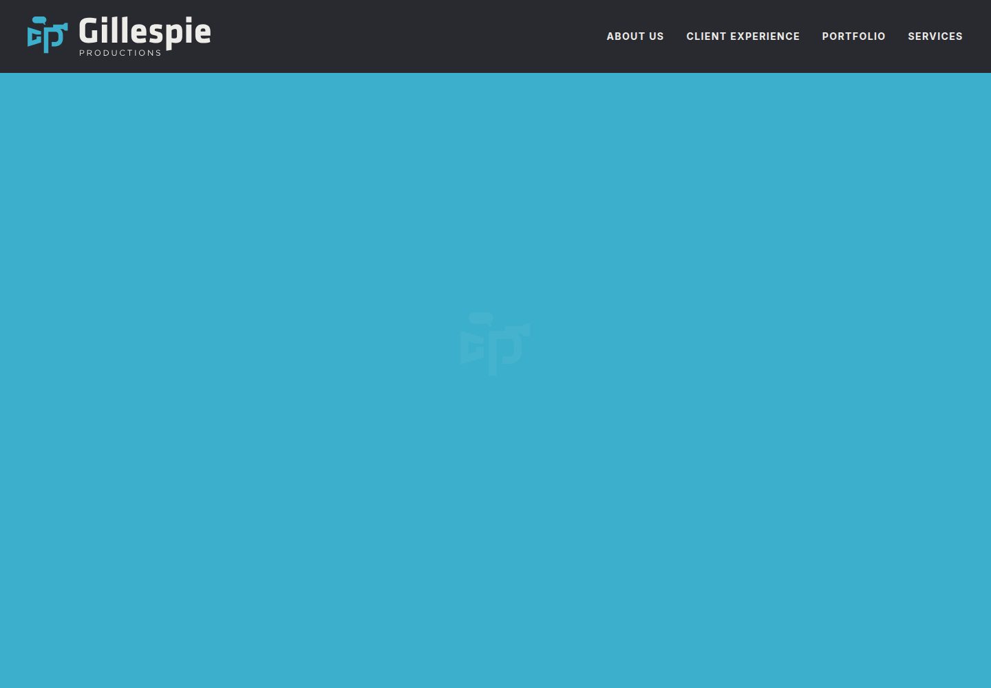 Gillespie Productions website screenshot