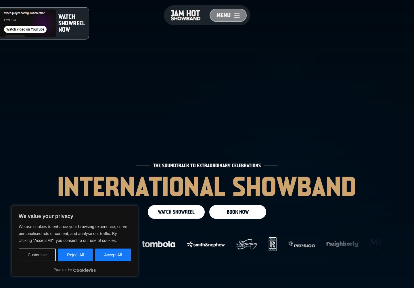 Jam Hot website screenshot
