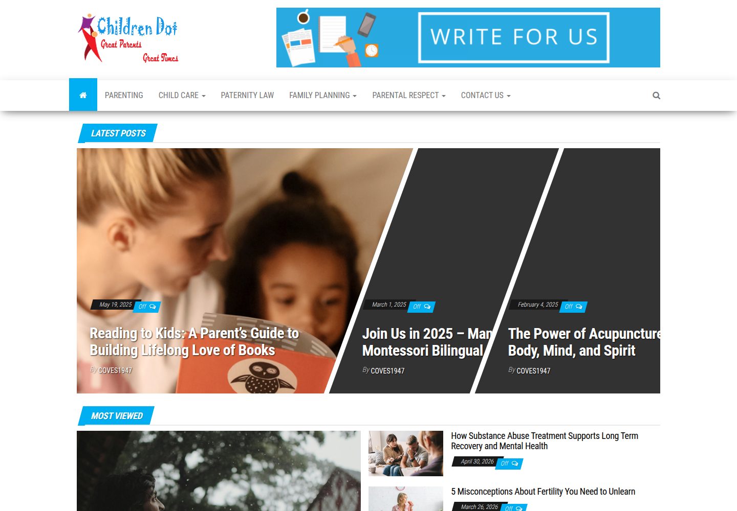 Children Dot website screenshot