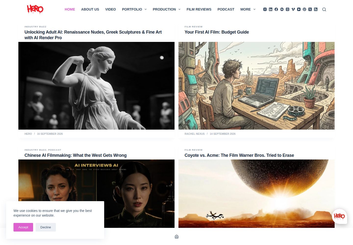Award-Winning Creative Blog by Olivier H. Dressen website screenshot