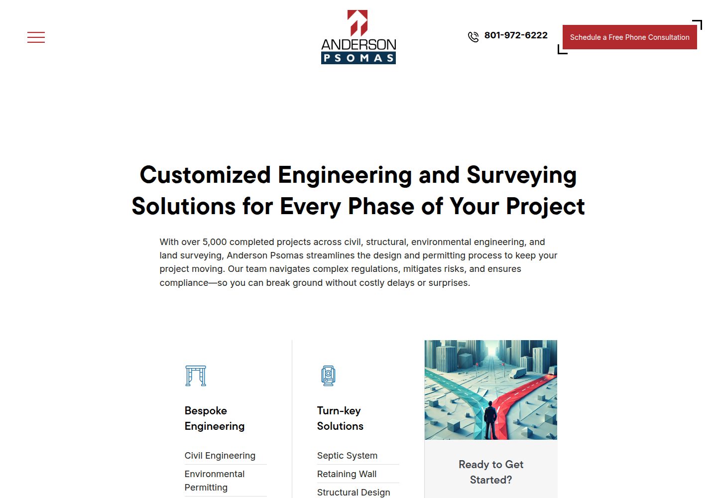 Anderson Eng  website screenshot