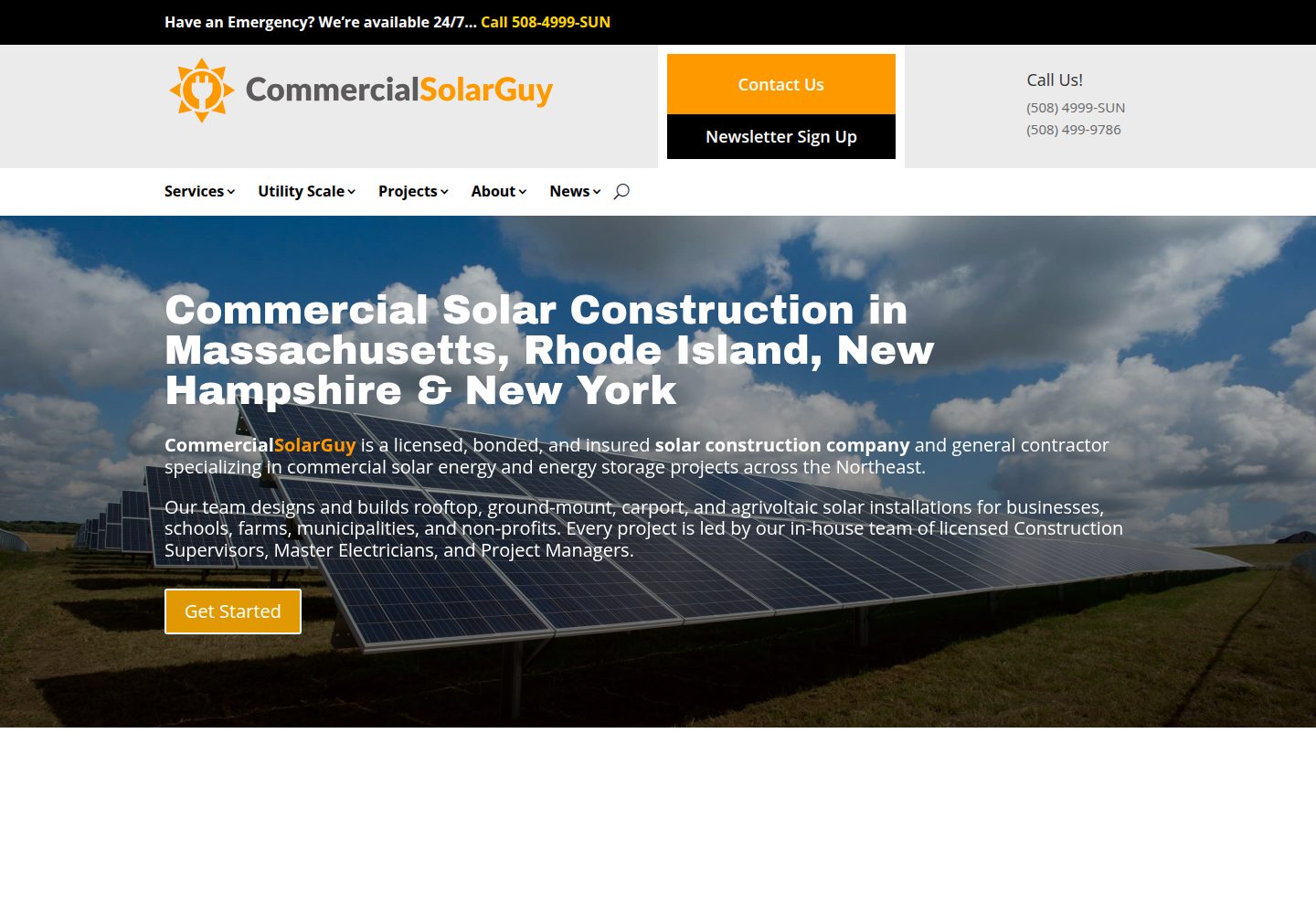 Solar Consultant - Commercial Projects Developer website screenshot