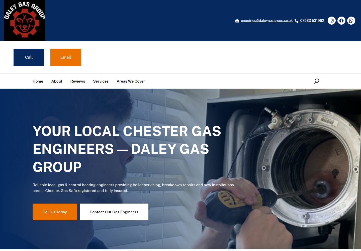 Daley Gas Group website screenshot