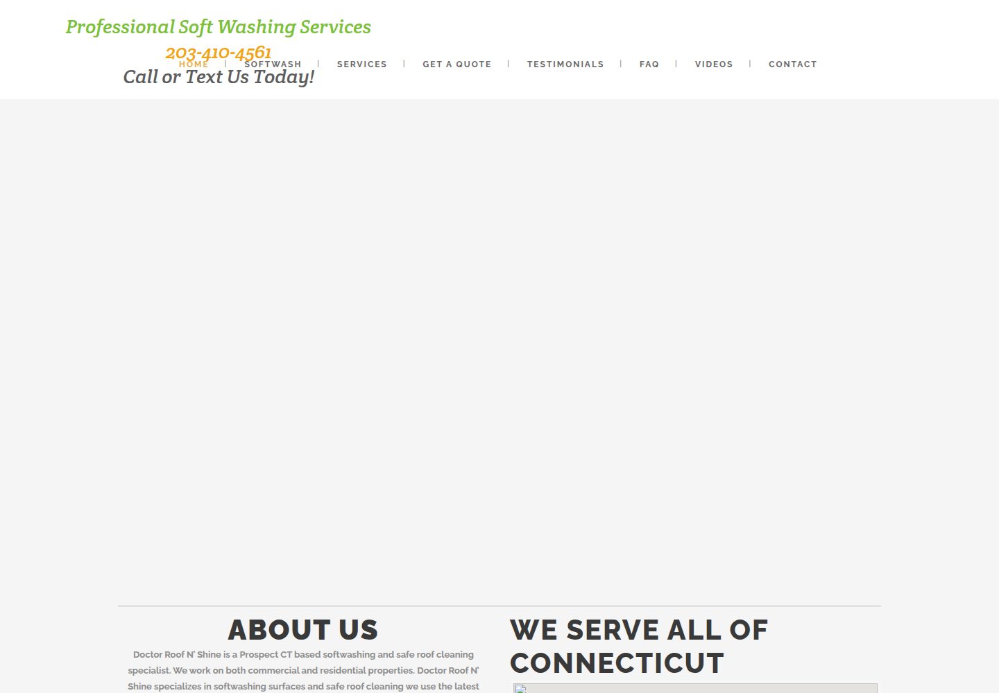 Connecticut's Premier Softwashing Service website screenshot