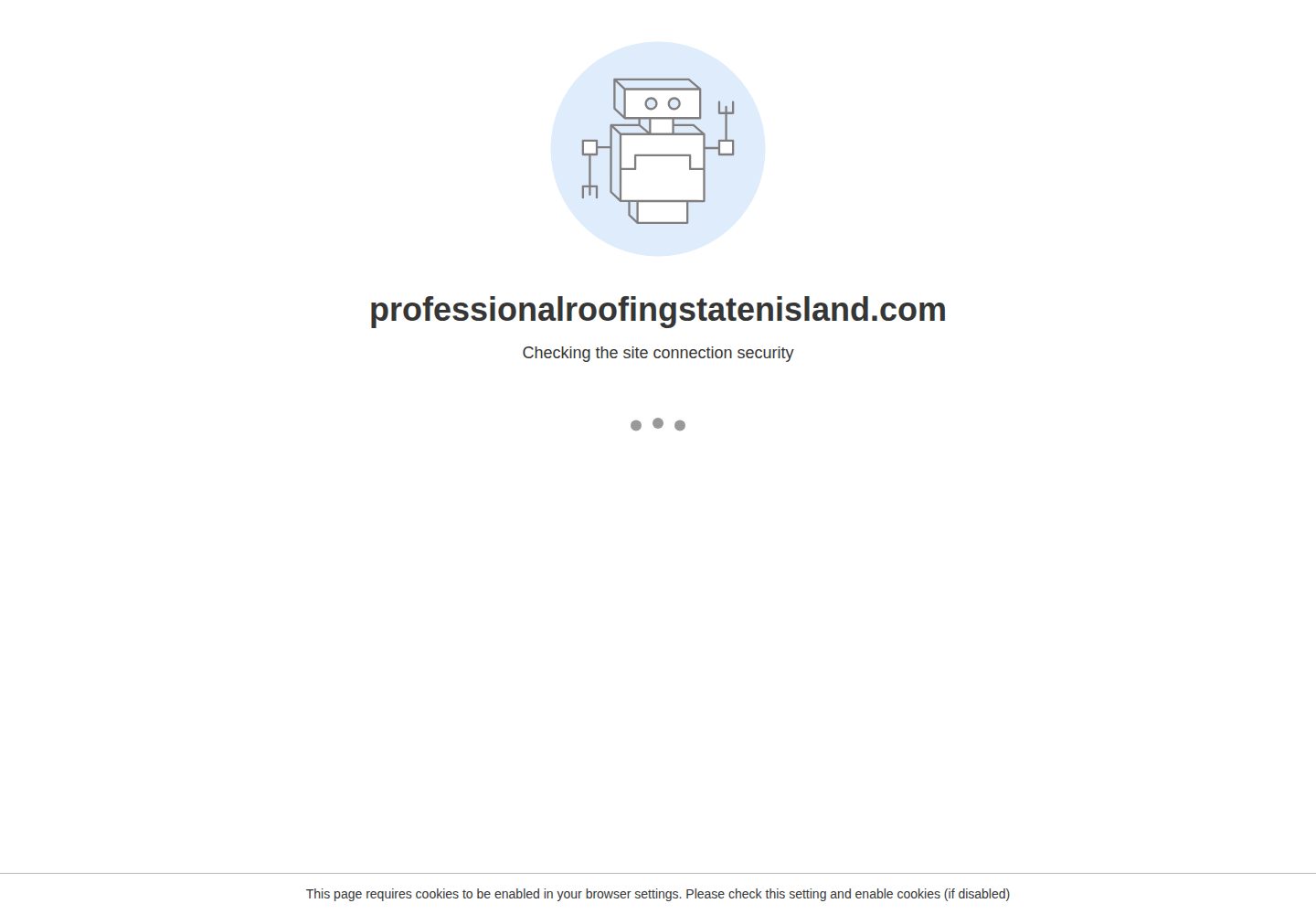 Professional Roofing Staten Island website screenshot