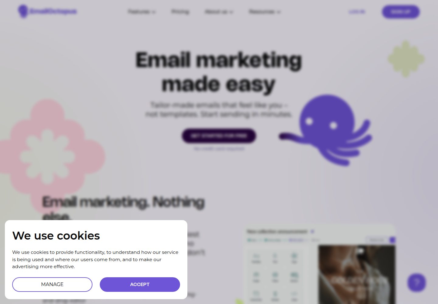 EmailOctopus website screenshot