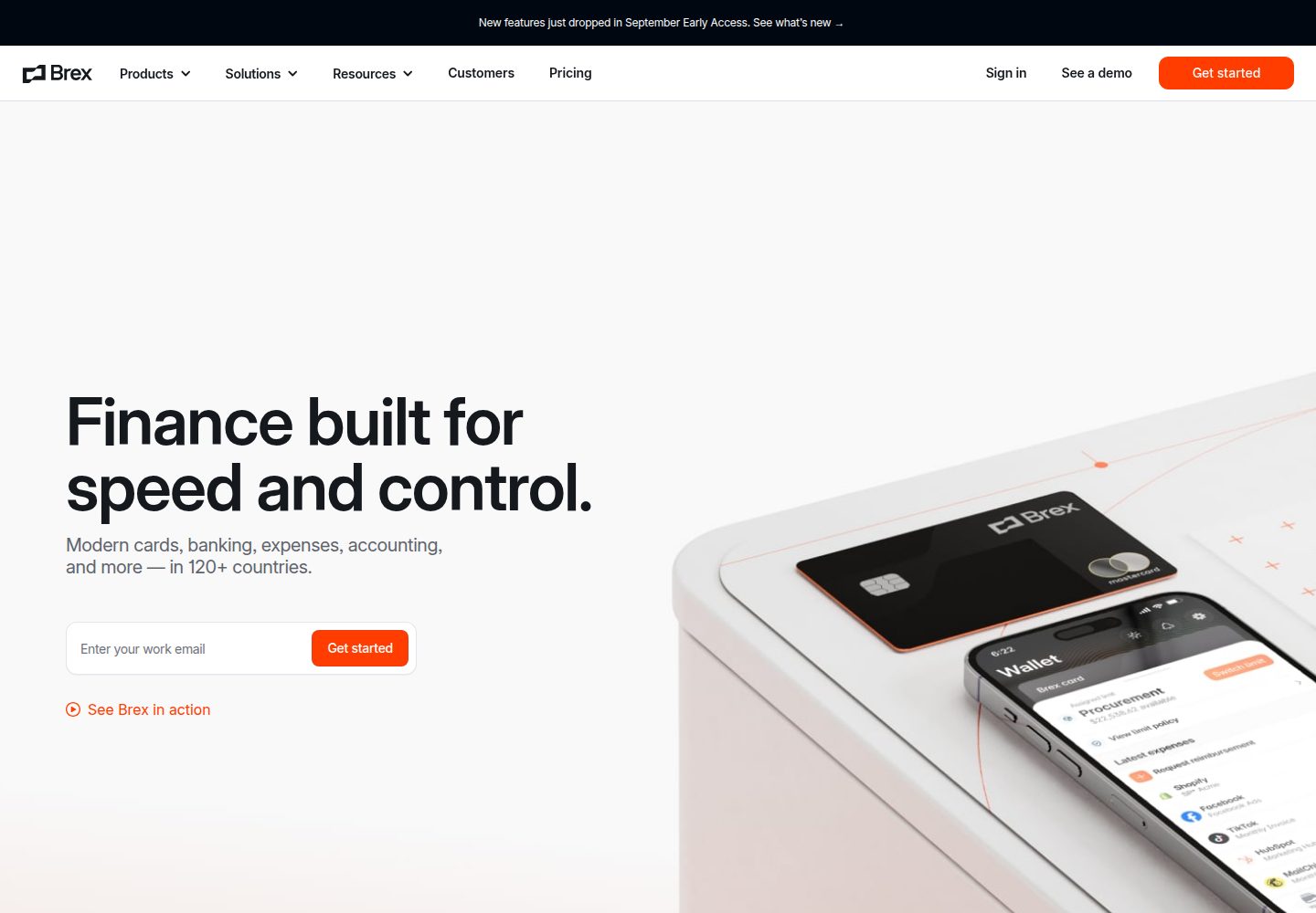 Brex website screenshot