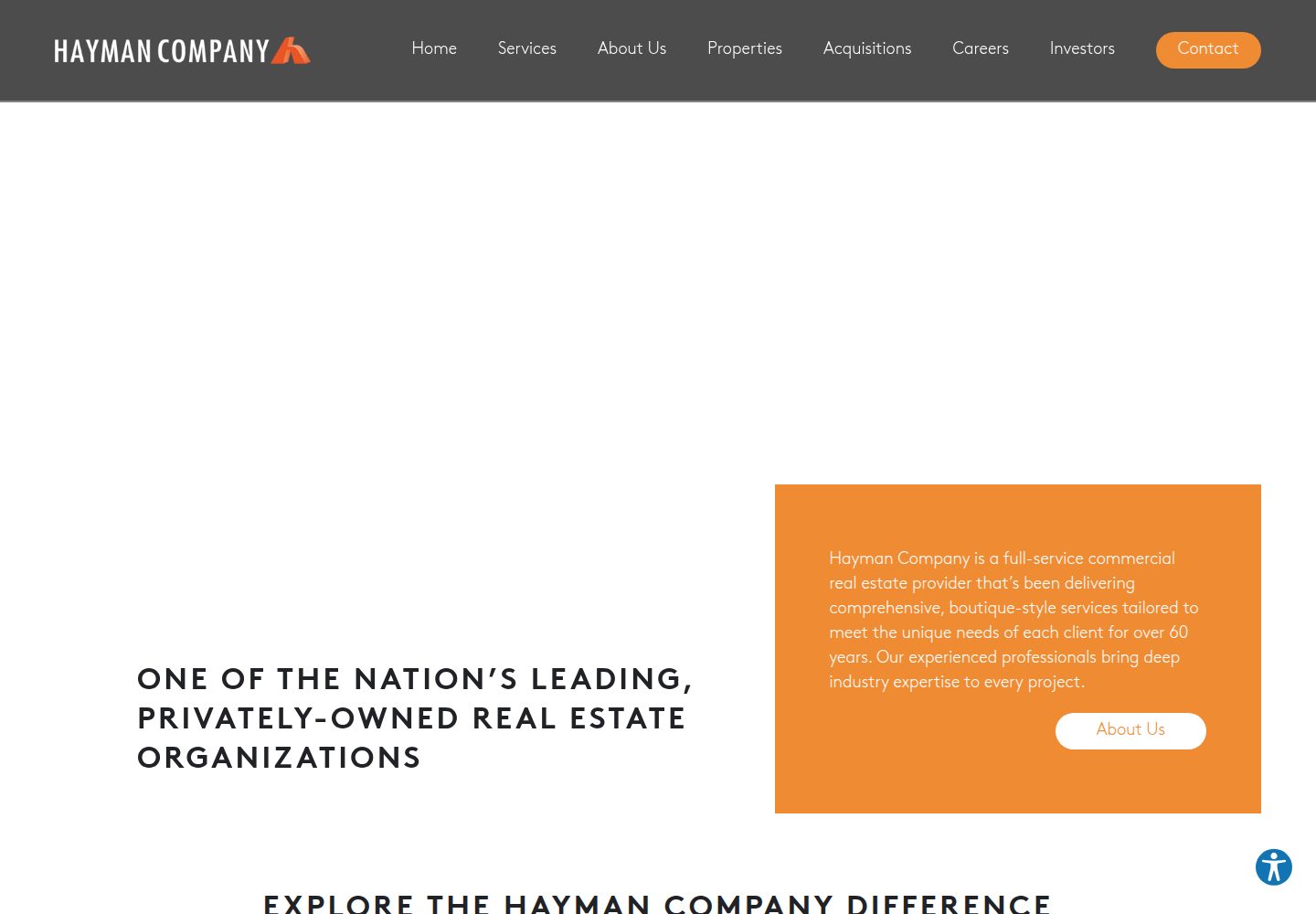 The Hayman Company  website screenshot