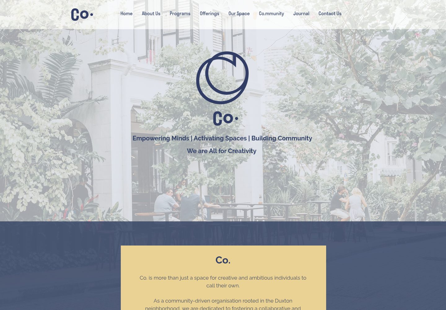 Co. @ Duxton website screenshot
