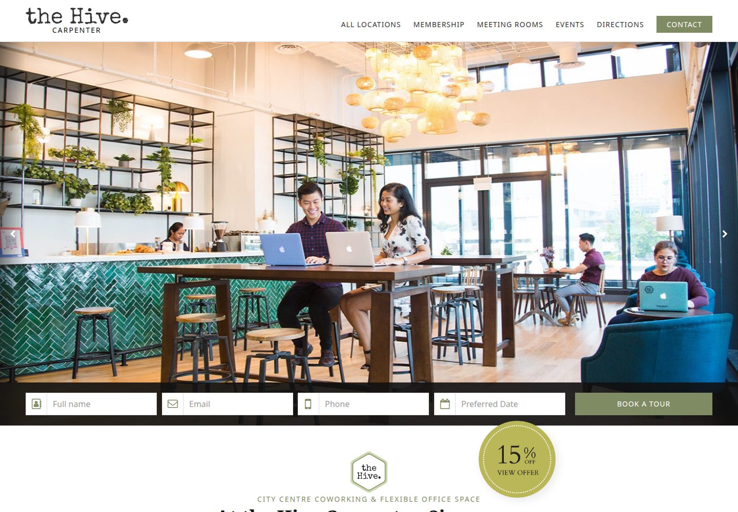 The Hive Carpenter website screenshot
