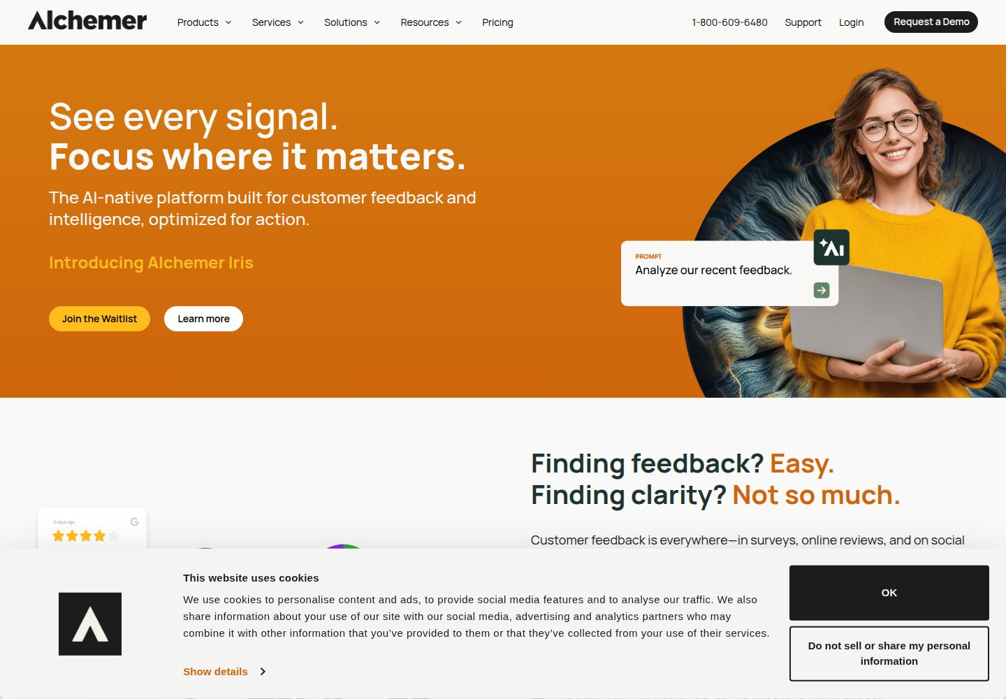Alchemer website screenshot