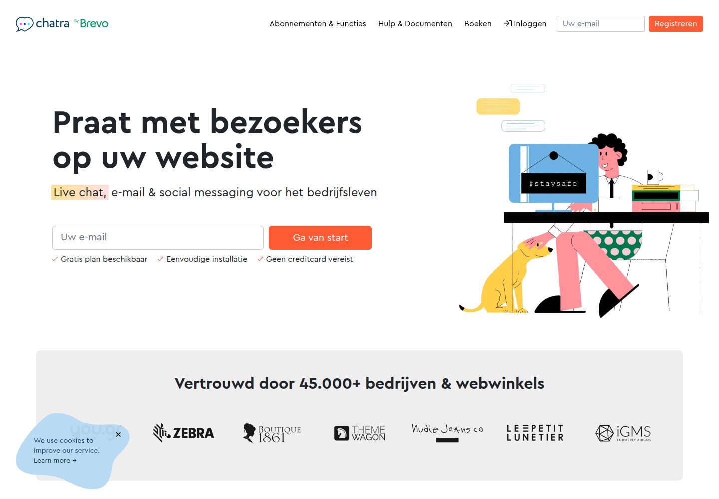 Chatra website screenshot