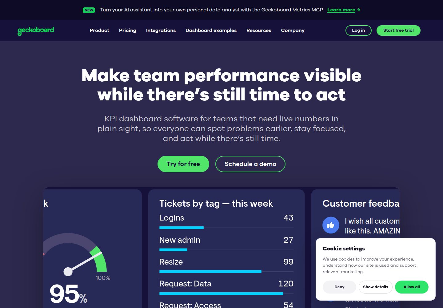Geckoboard website screenshot