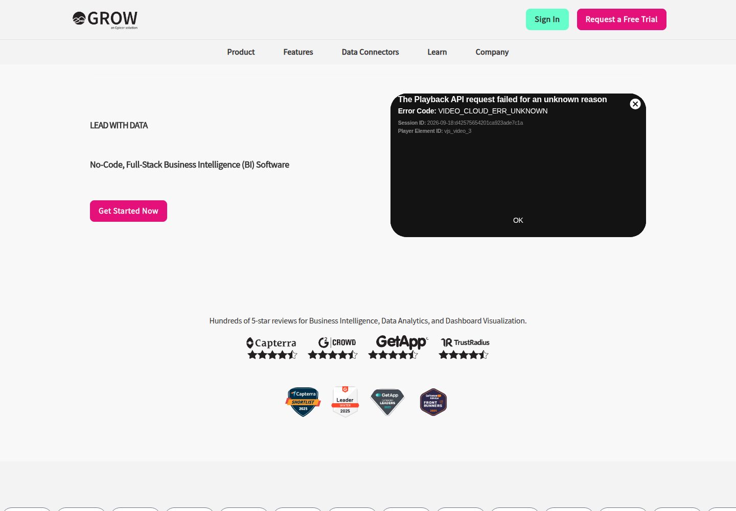 Grow website screenshot