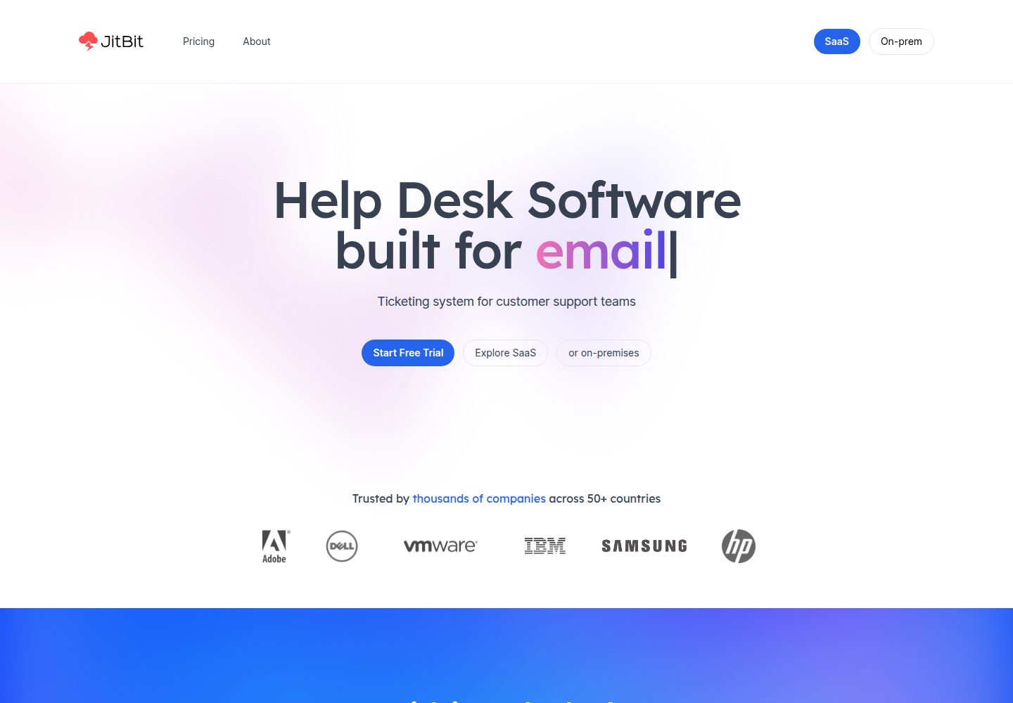 Jitbit website screenshot