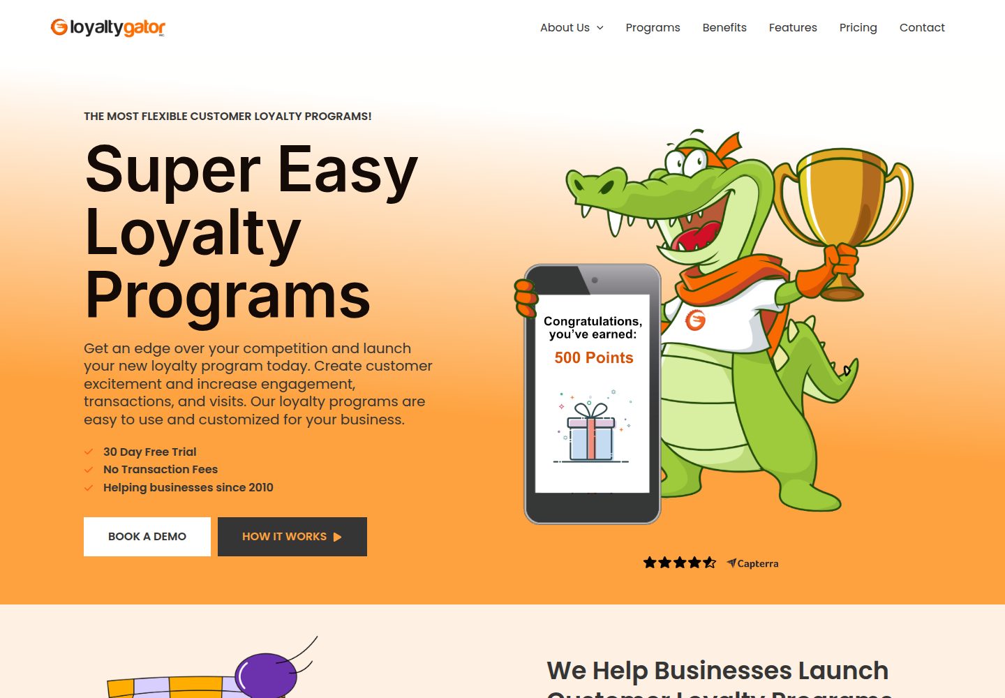 Loyalty Gator website screenshot