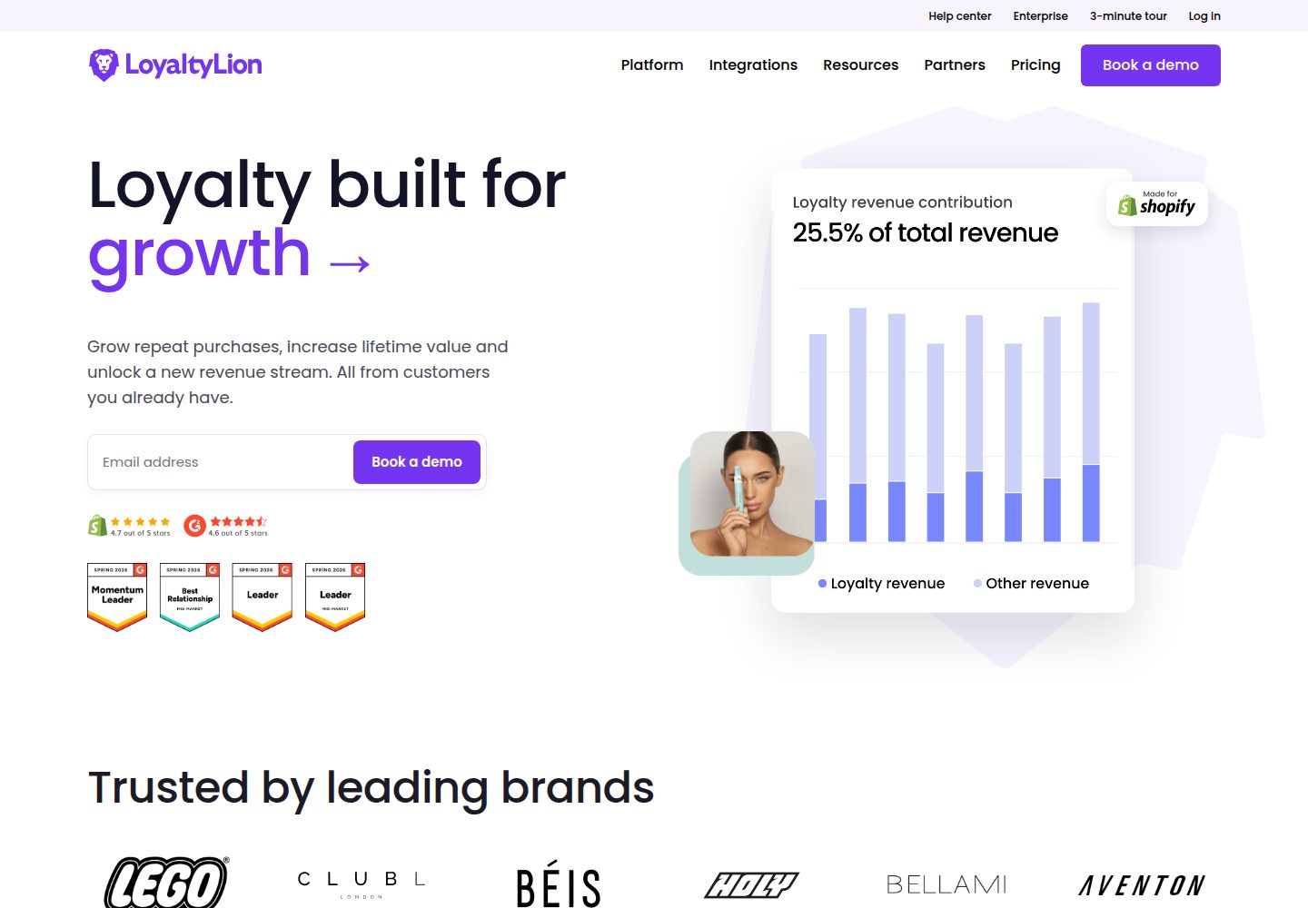 LoyaltyLion website screenshot