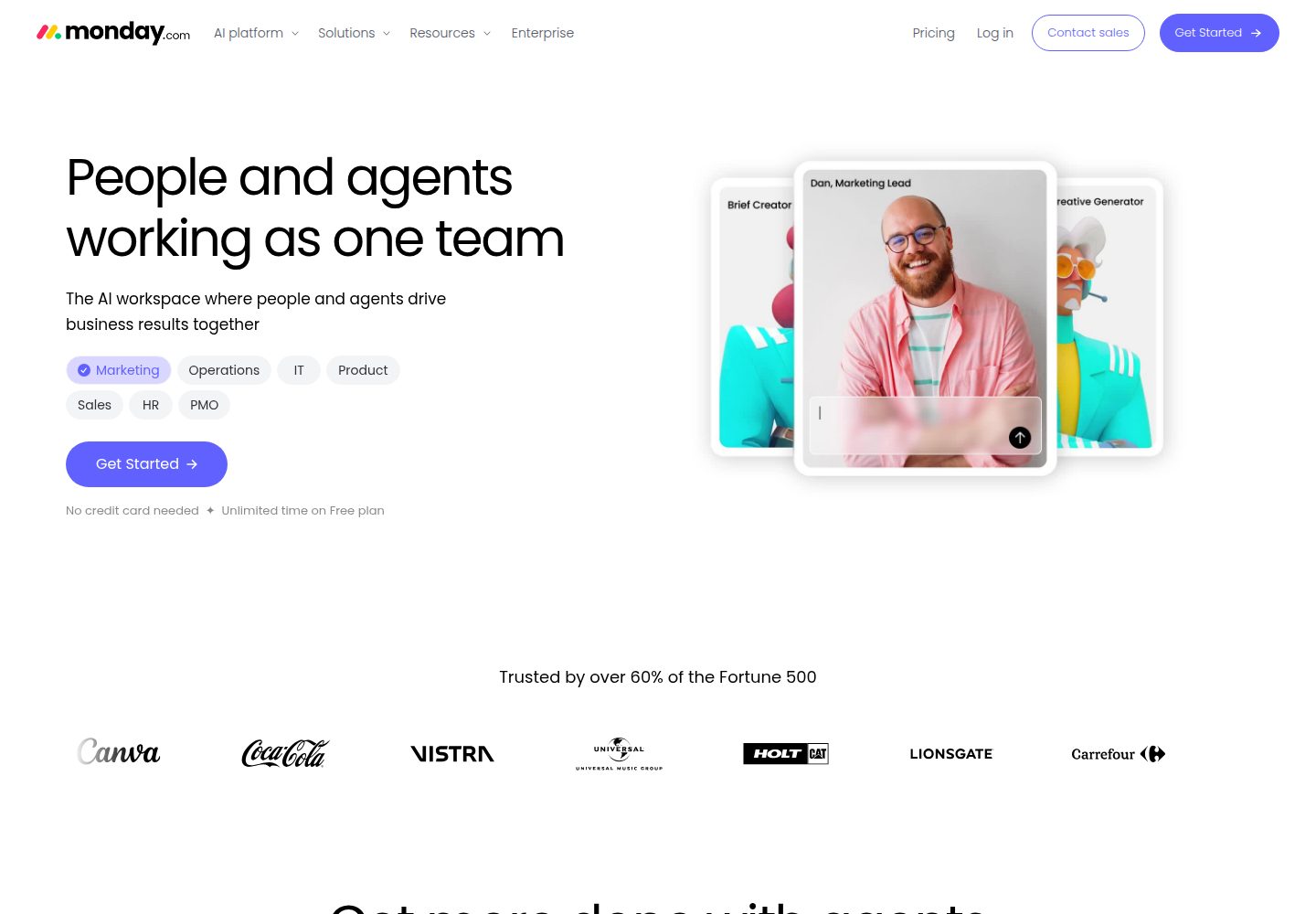 monday.com website screenshot