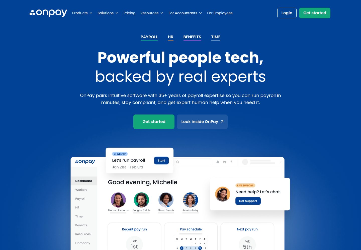 OnPay website screenshot