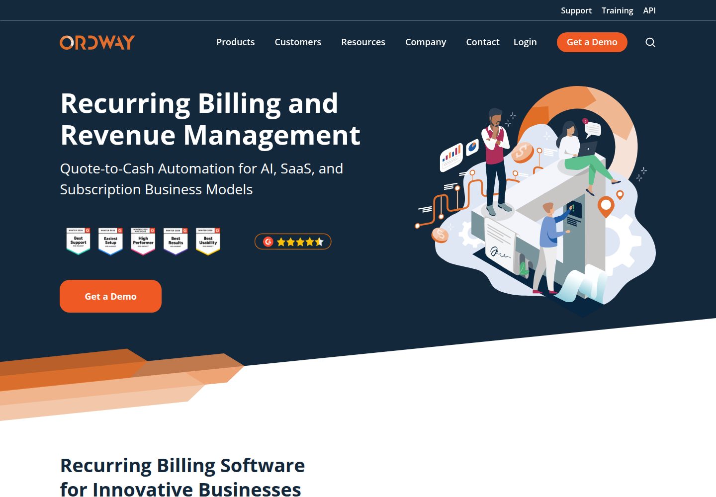 Ordway website screenshot