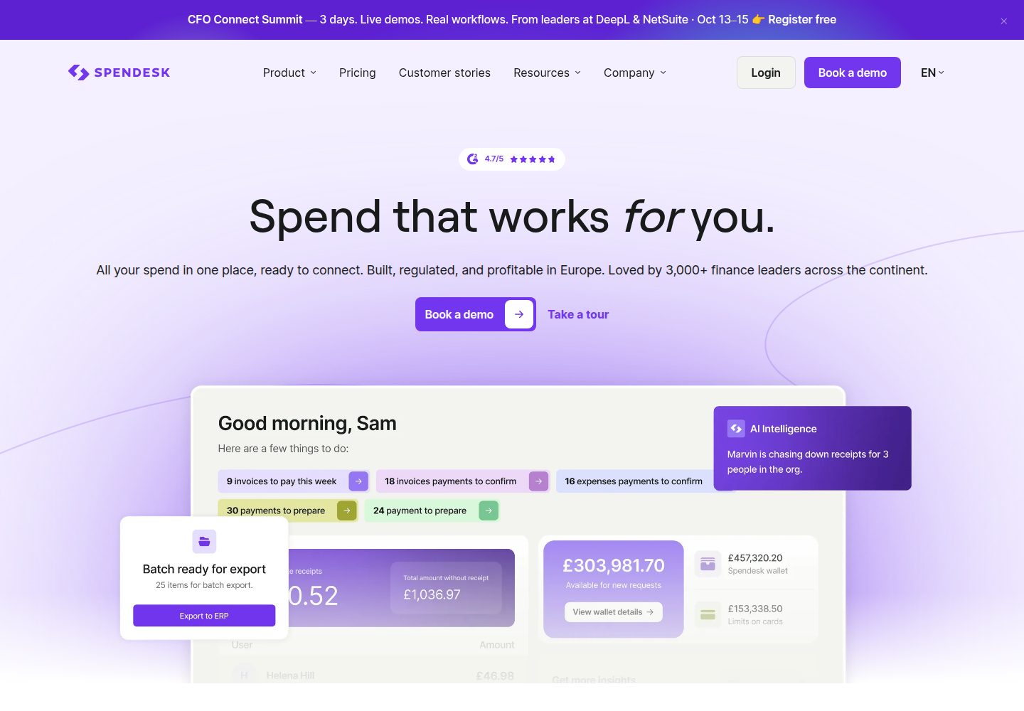 Spendesk website screenshot