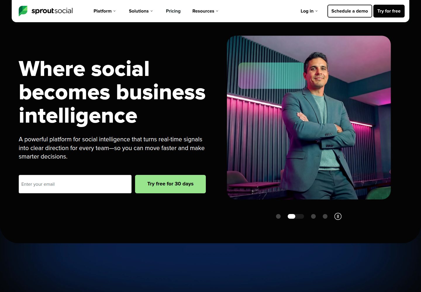 Sprout Social website screenshot