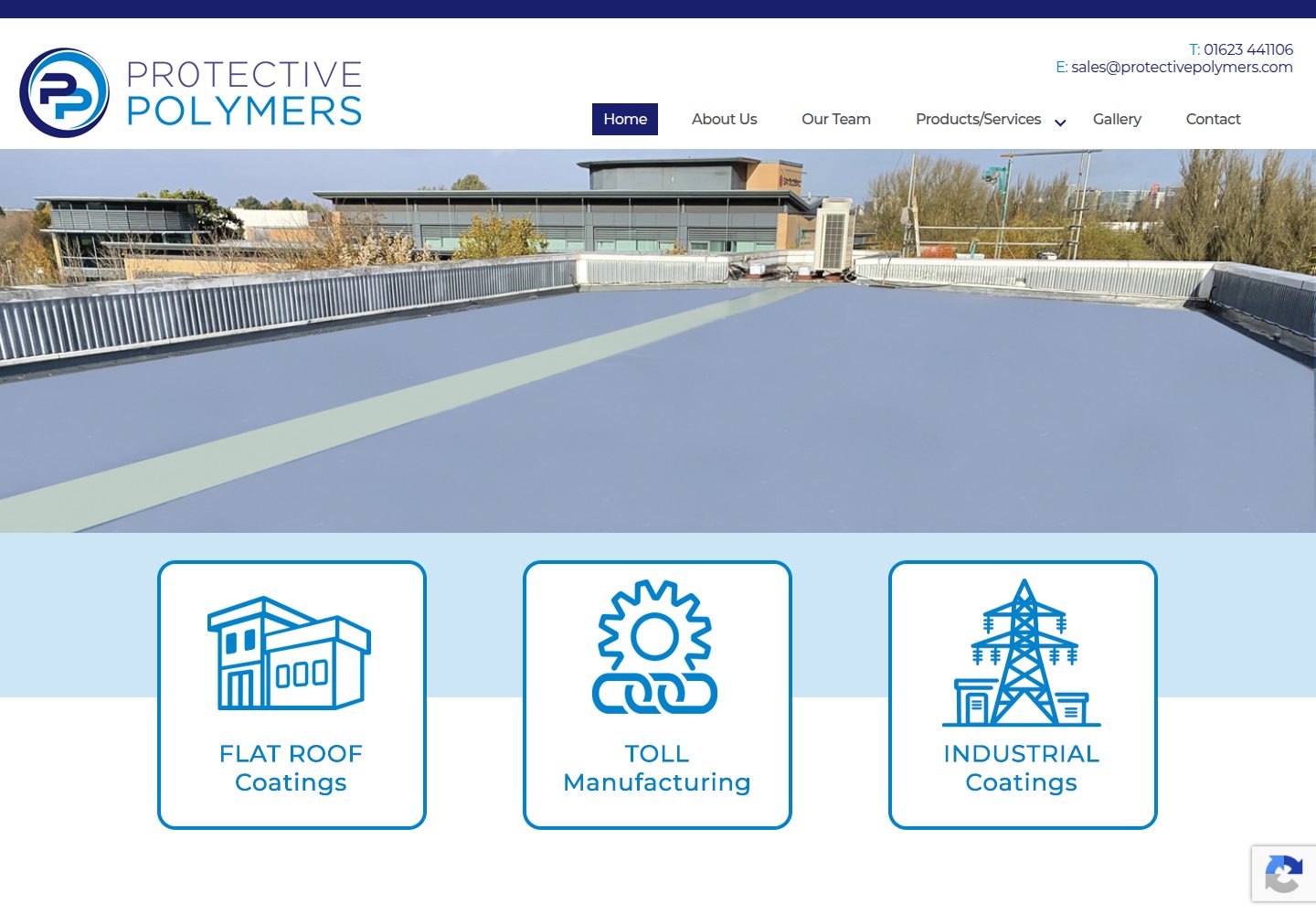 Bitumen Roof Coatings website screenshot