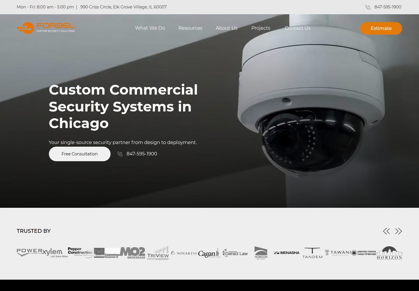 Forbel website screenshot