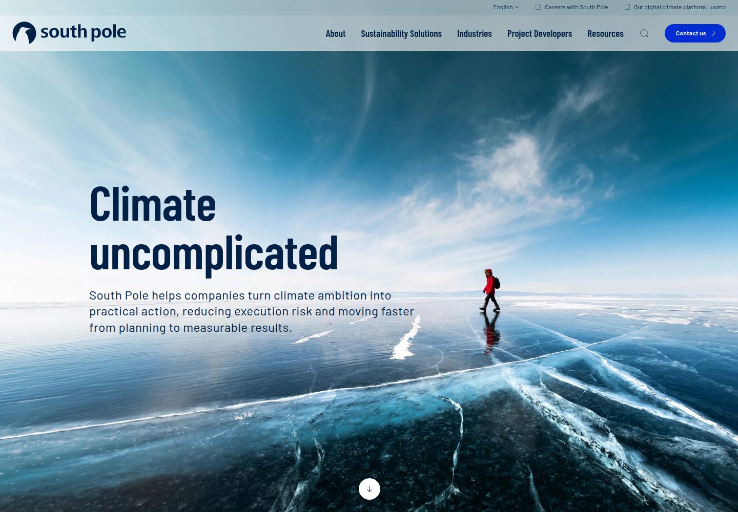 South Pole website screenshot