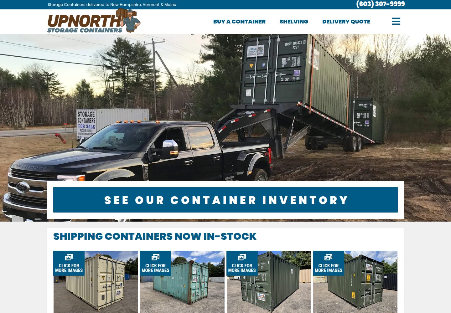 40 Foot Shipping Container website screenshot