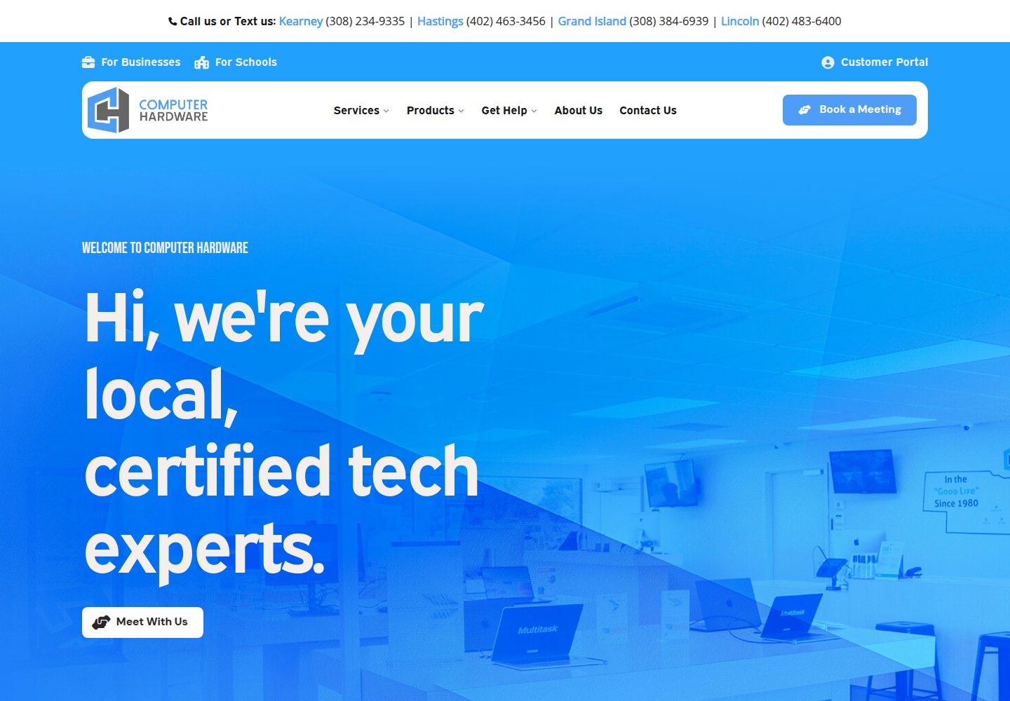 Computer Hardware Inc website screenshot