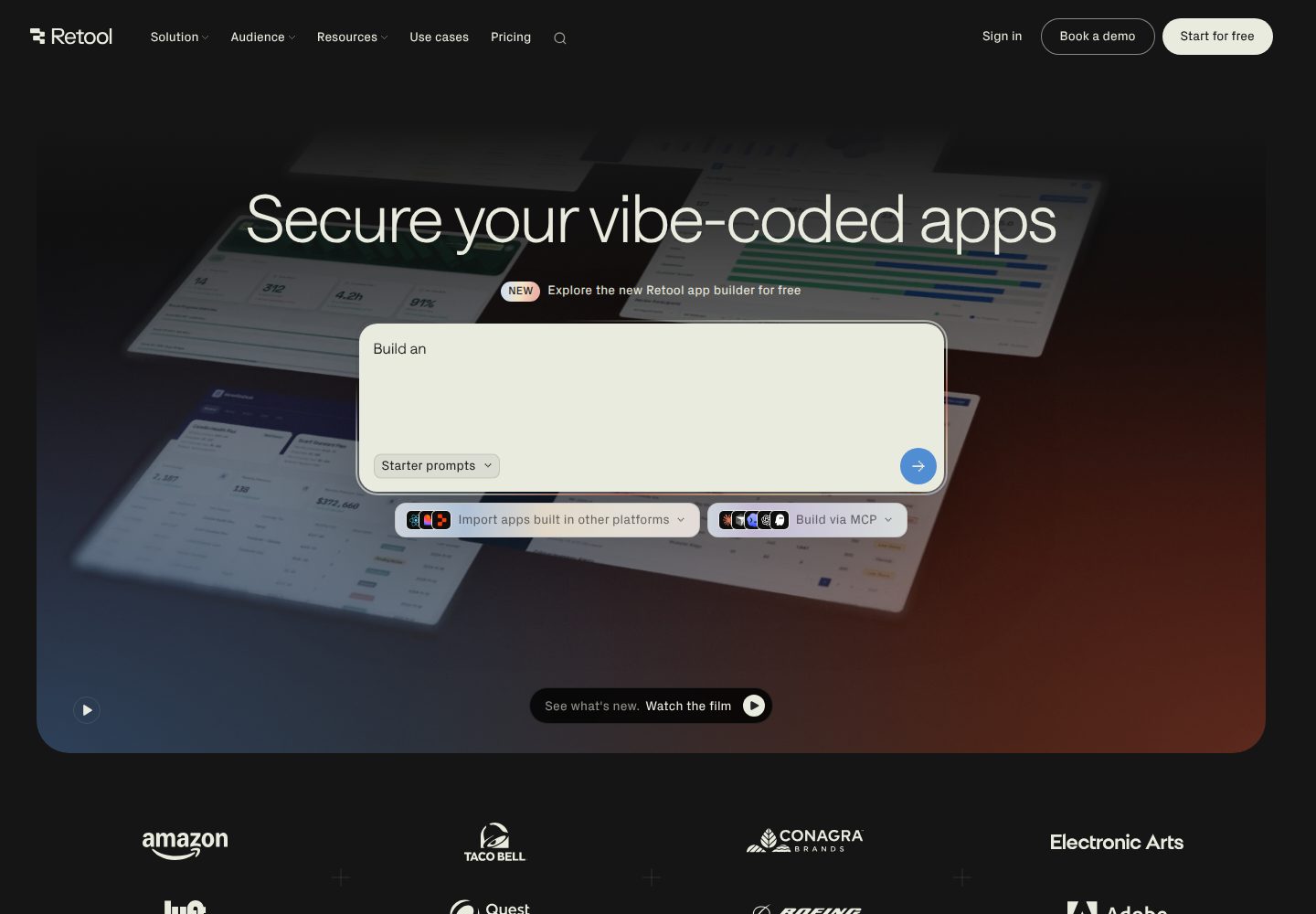 Retool website screenshot