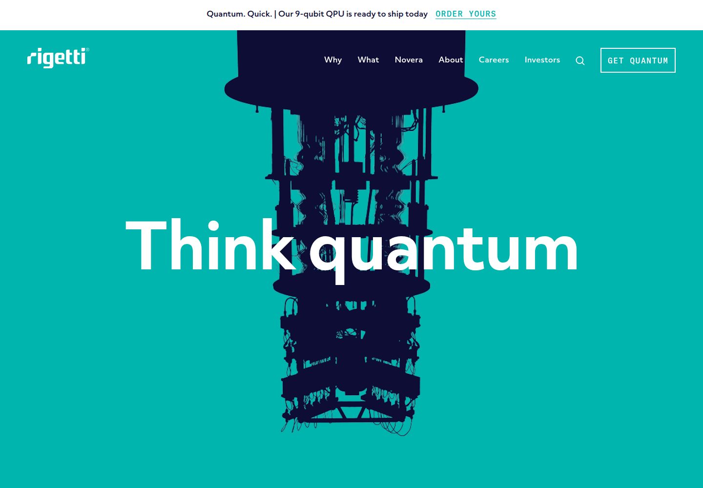 Rigetti Computing website screenshot
