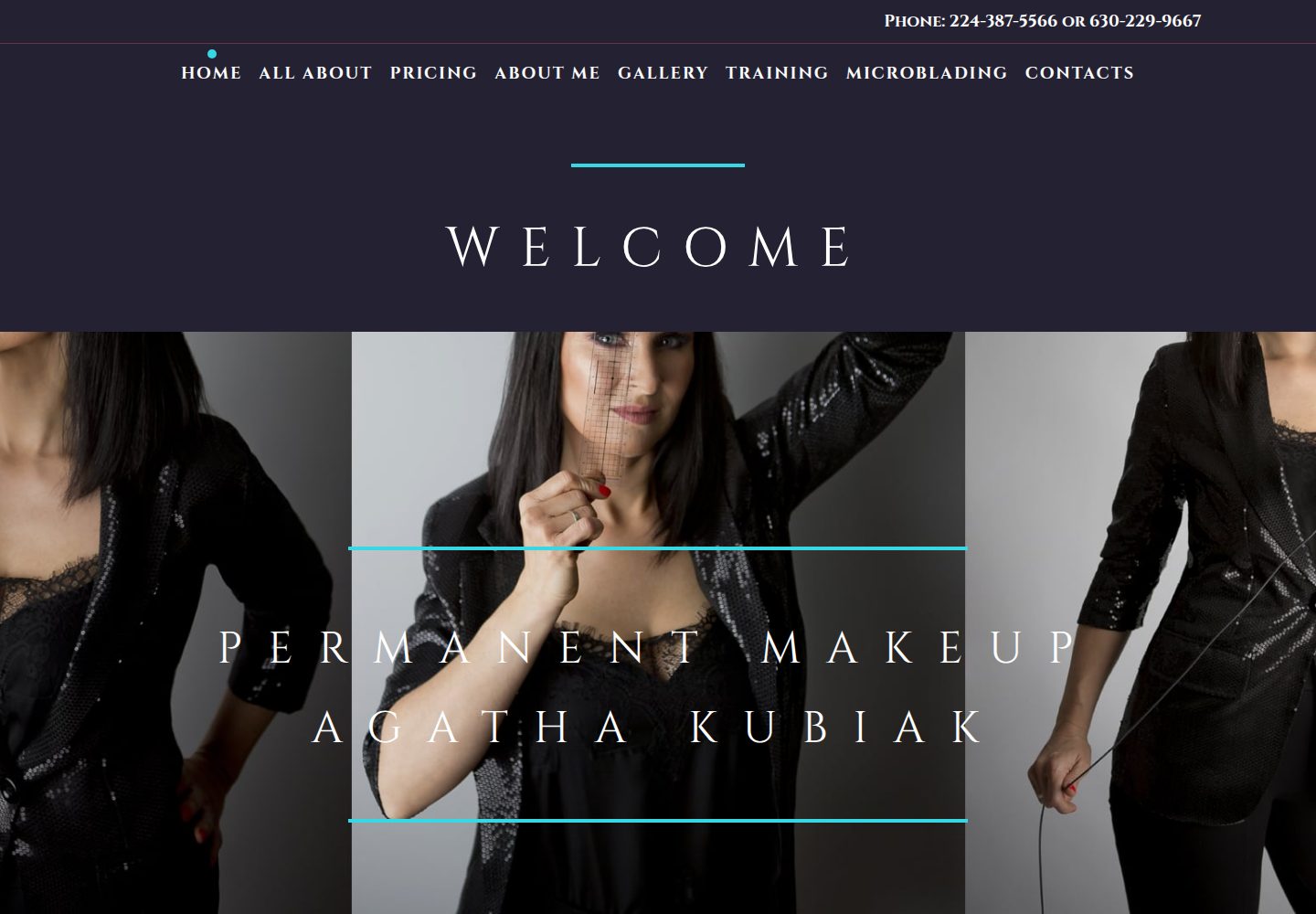 Chicago Permanent Makeup – Microblading by Agatha website screenshot