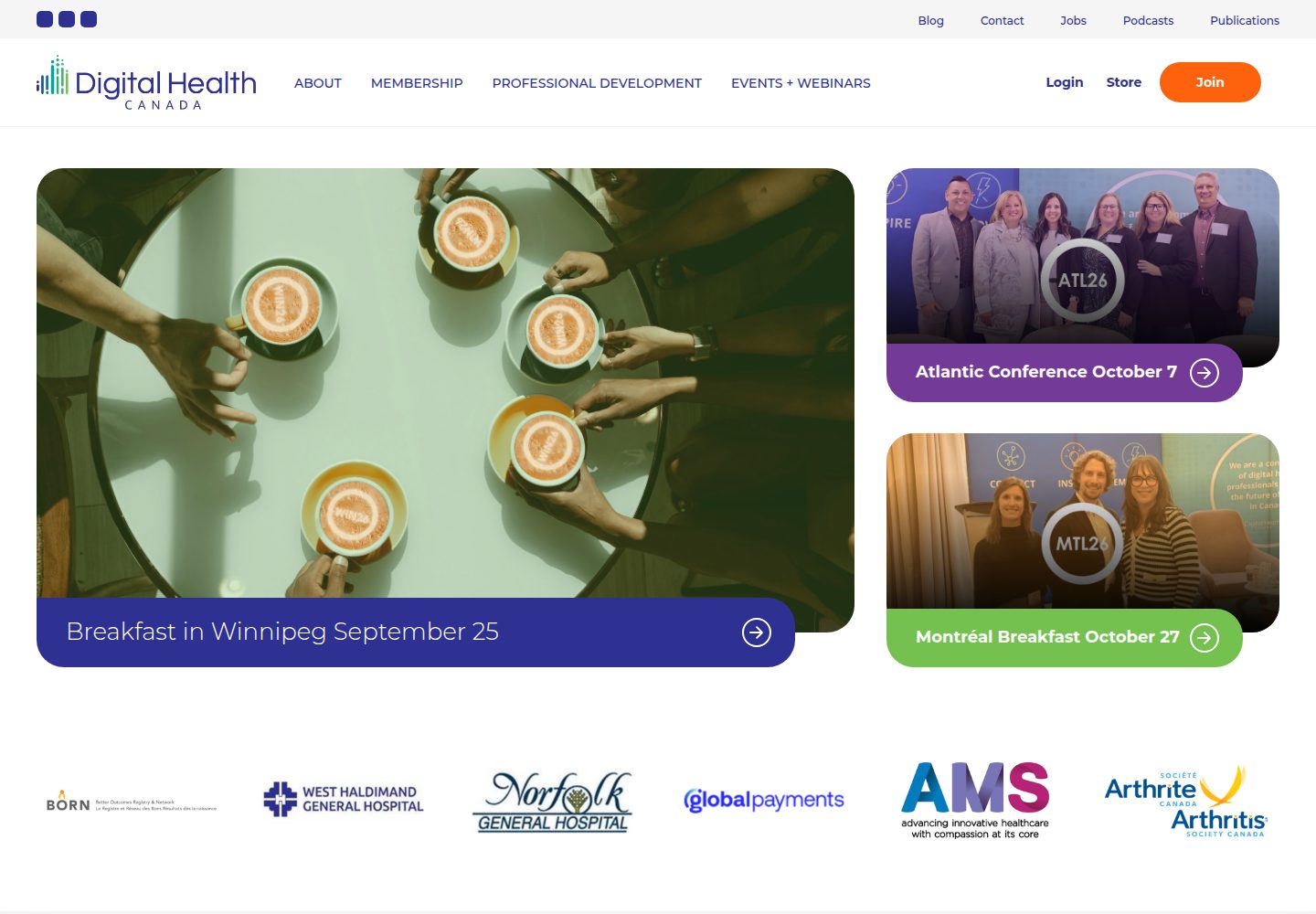 Digital Health Canada website screenshot