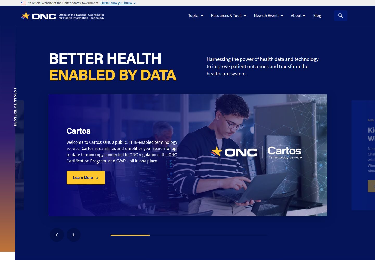HealthIT.gov website screenshot