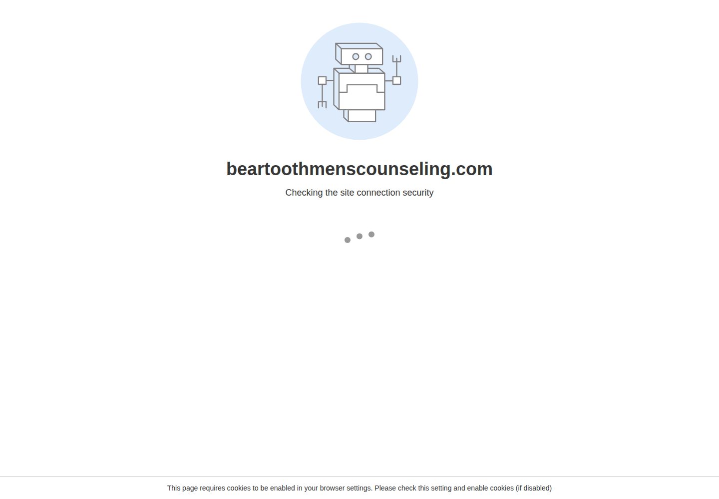 Beartooth Men's Residential Counseling website screenshot