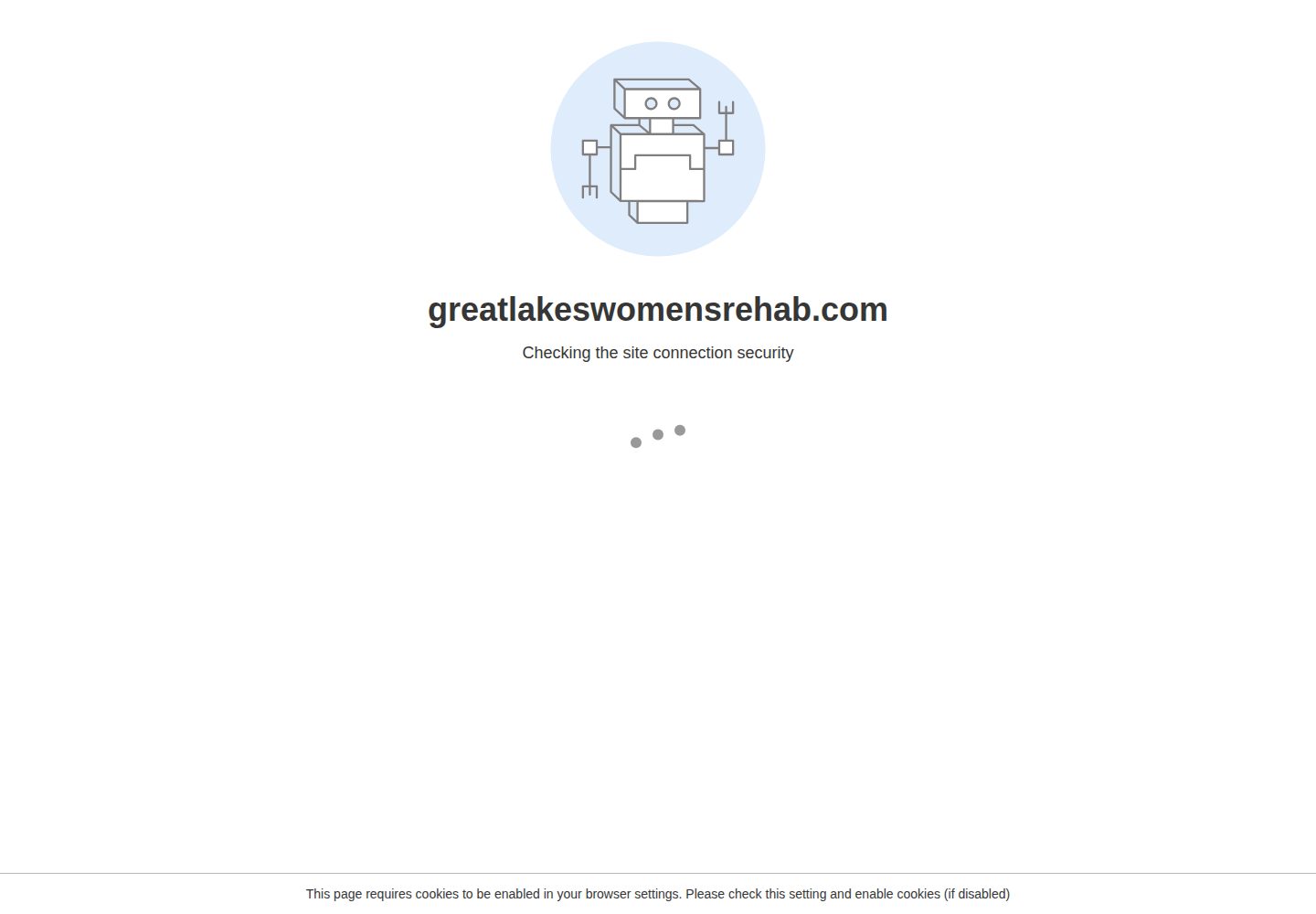 Great Lakes Women's Rehab website screenshot