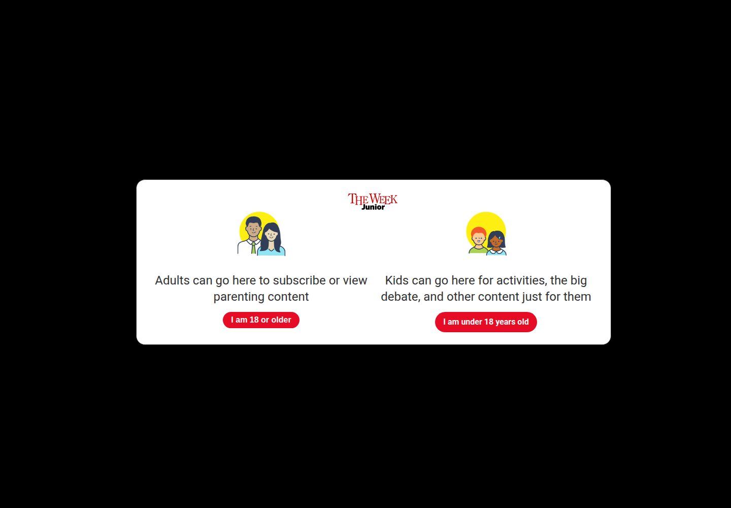 The Week Junior website screenshot