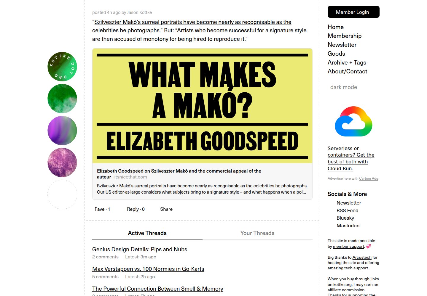 Kottke.org website screenshot
