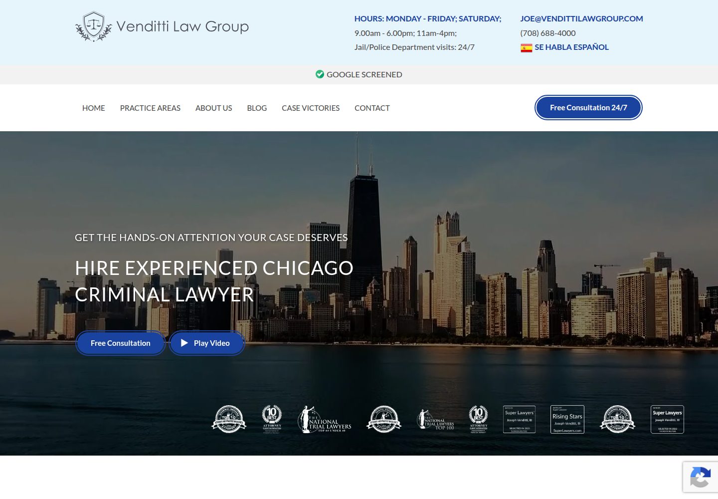 Venditty Law Group website screenshot
