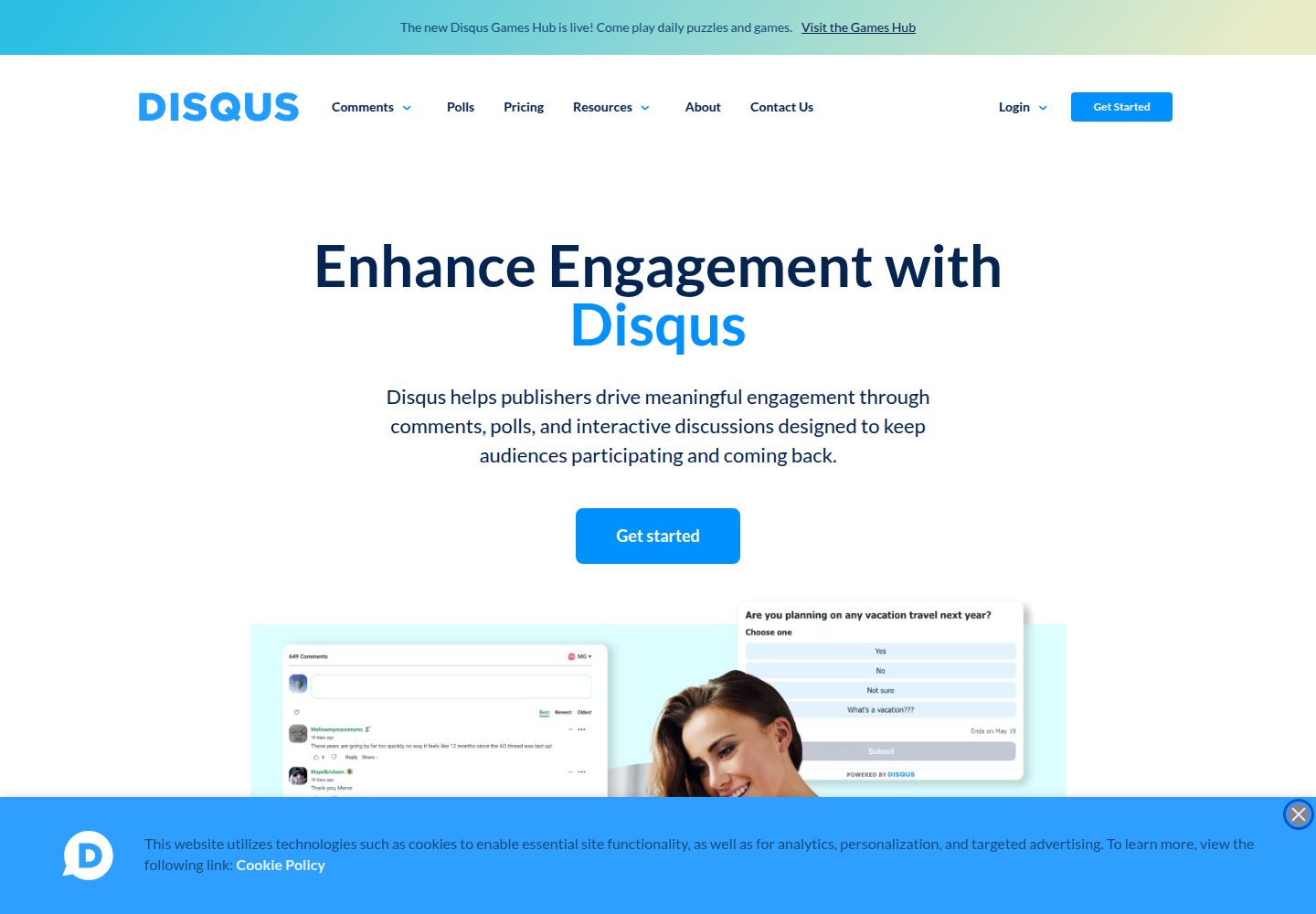 Disqus website screenshot