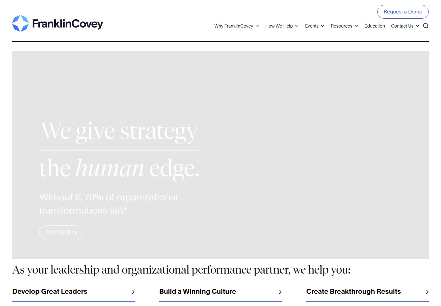 FranklinCovey website screenshot