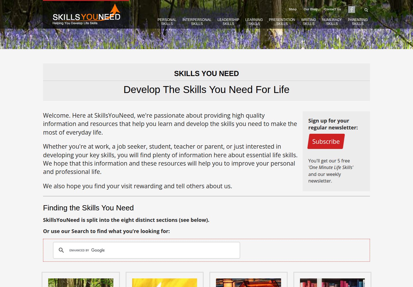SkillsYouNeed website screenshot