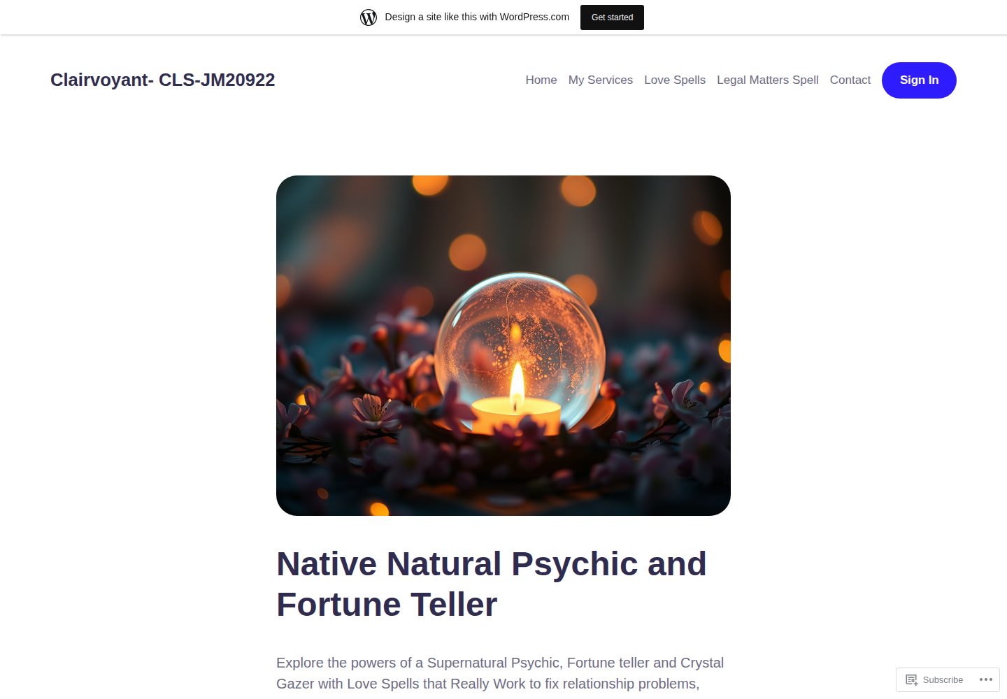 Love spells in USA website screenshot