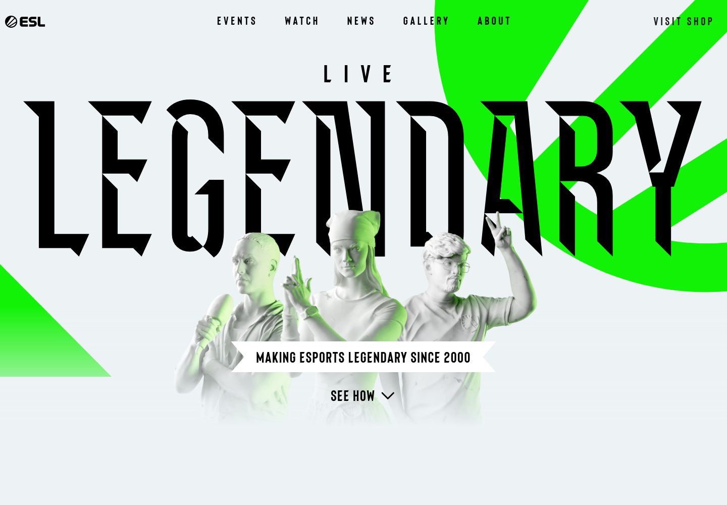 ESL website screenshot