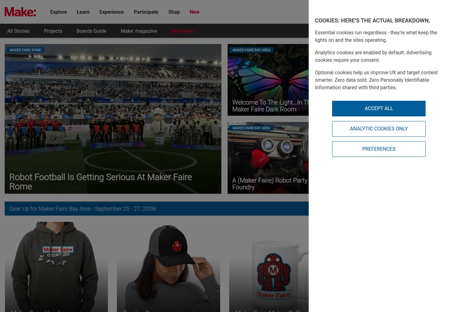 Make website screenshot
