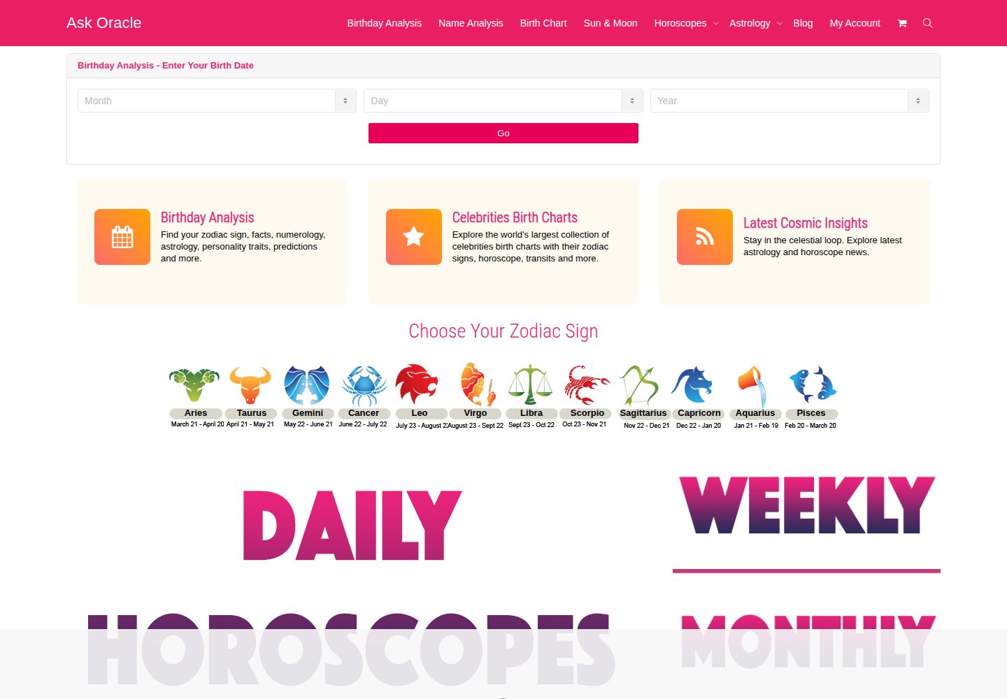 Ask Oracle website screenshot