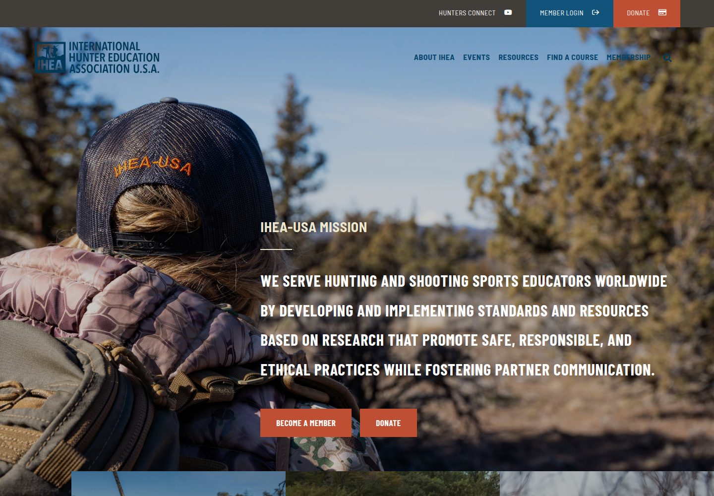 International Hunter Education Association USA website screenshot