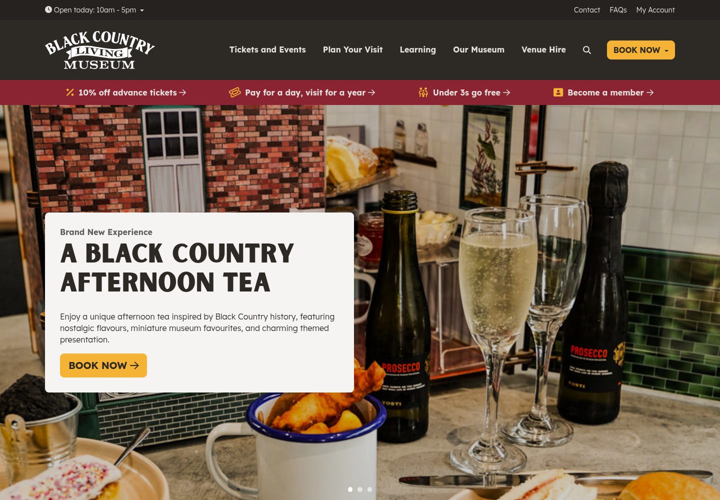 Black Country Living Museum website screenshot